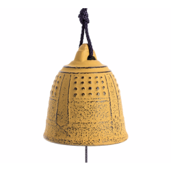 Cloche Feng Shui Furin Iwachu Jaune 5,5 cm