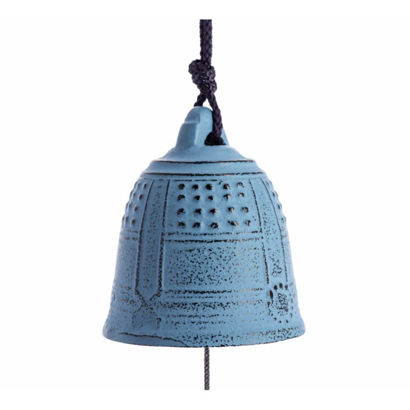 Cloche Feng Shui Furin Iwachu Bleue Claire 5,5 cm