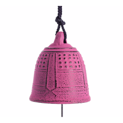 Cloche Feng Shui Furin Iwachu Fuschia 5,5 cm