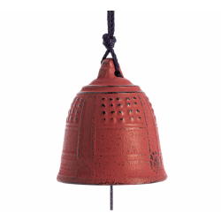 Cloche Feng Shui Furin Iwachu Rouge 5,5 cm