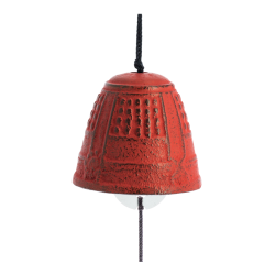 Cloche Feng Shui Furin Iwachu Rouge 4,5 cm