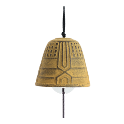 Cloche Feng Shui Furin Iwachu Jaune 4,5 cm