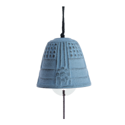 Cloche Feng Shui Furin Iwachu Bleue Claire 4,5 cm