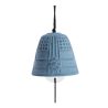 Cloche Feng Shui Furin Iwachu Bleue Claire 4,5 cm