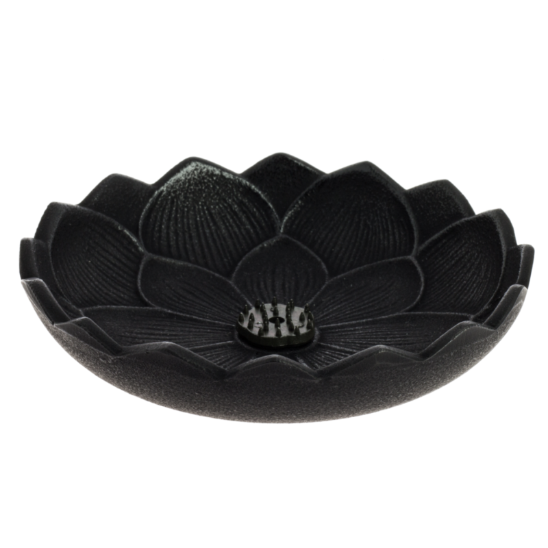 Brûle-parfums Iwachu Fleur de Lotus, Noir